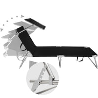 Set di 2 lettini prendisole in acciaio nero 2208190