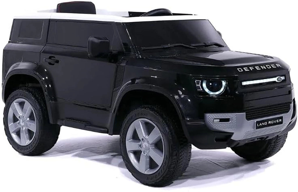 Macchina Elettrica per Bambini Licenza Ufficiale Land Rover Defender 12V 7Ah Nero
