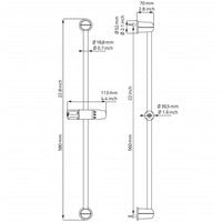 RIDDER Barra di Scorrimento Grenada Cromata 91170 421513