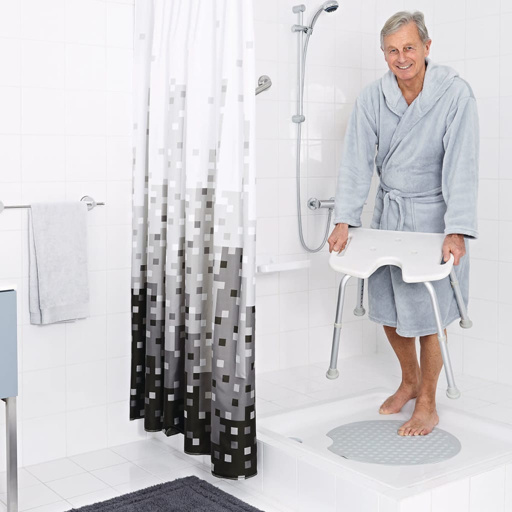 RIDDER Sgabello da Bagno Pieghevole 150 kg Bianco A0050501 421604