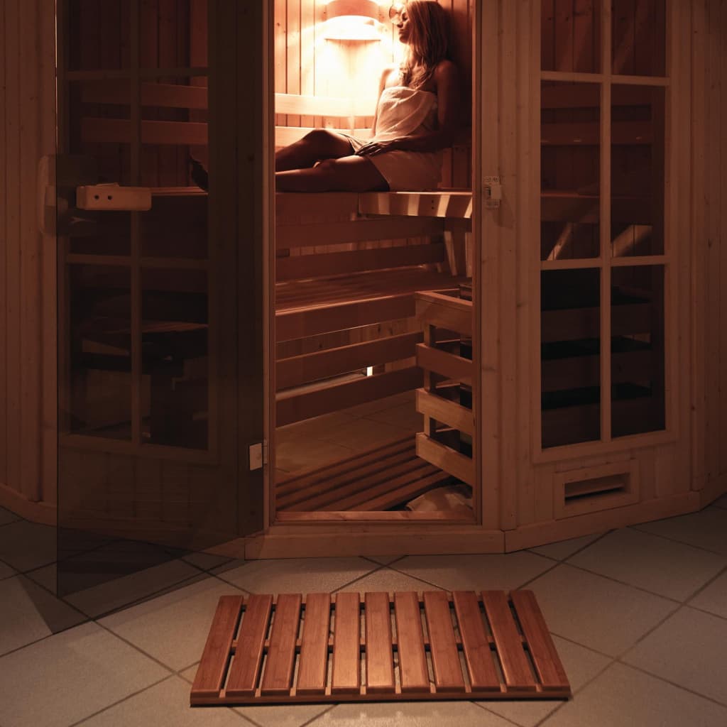 RIDDER Tappeto per il Bagno in Legno Grating Nature 52x52 cm 425920