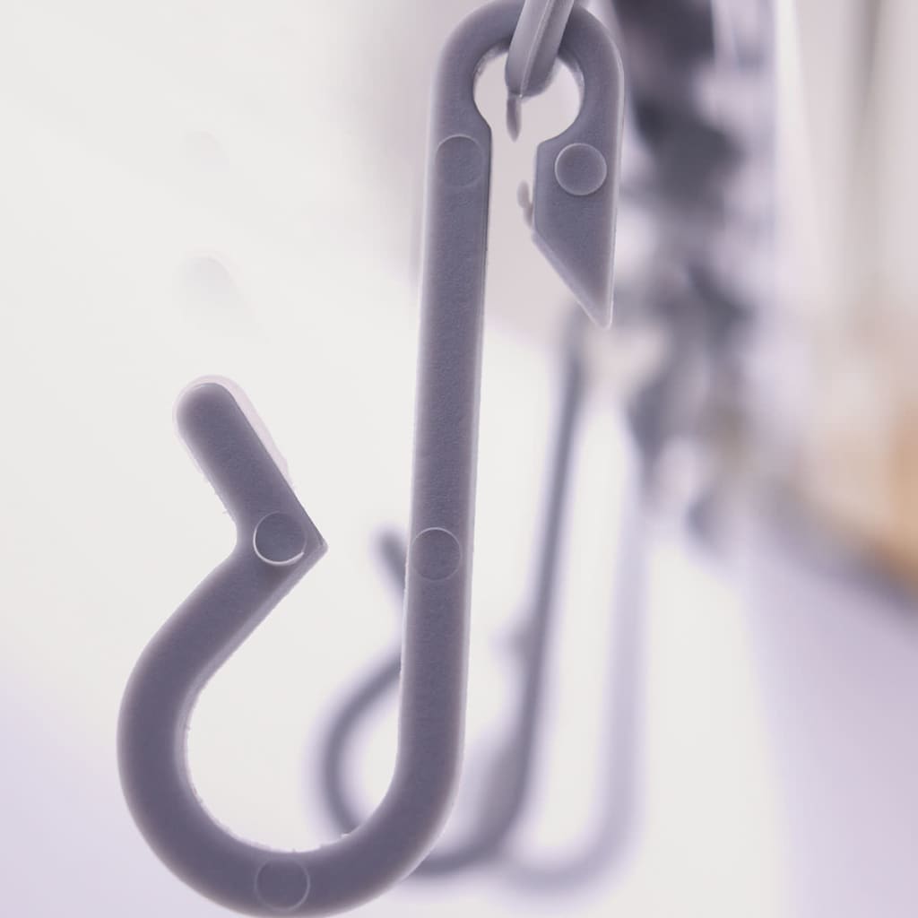 RIDDER Binario Angolare Tenda Doccia Universale Ganci Cromati 52500 421543