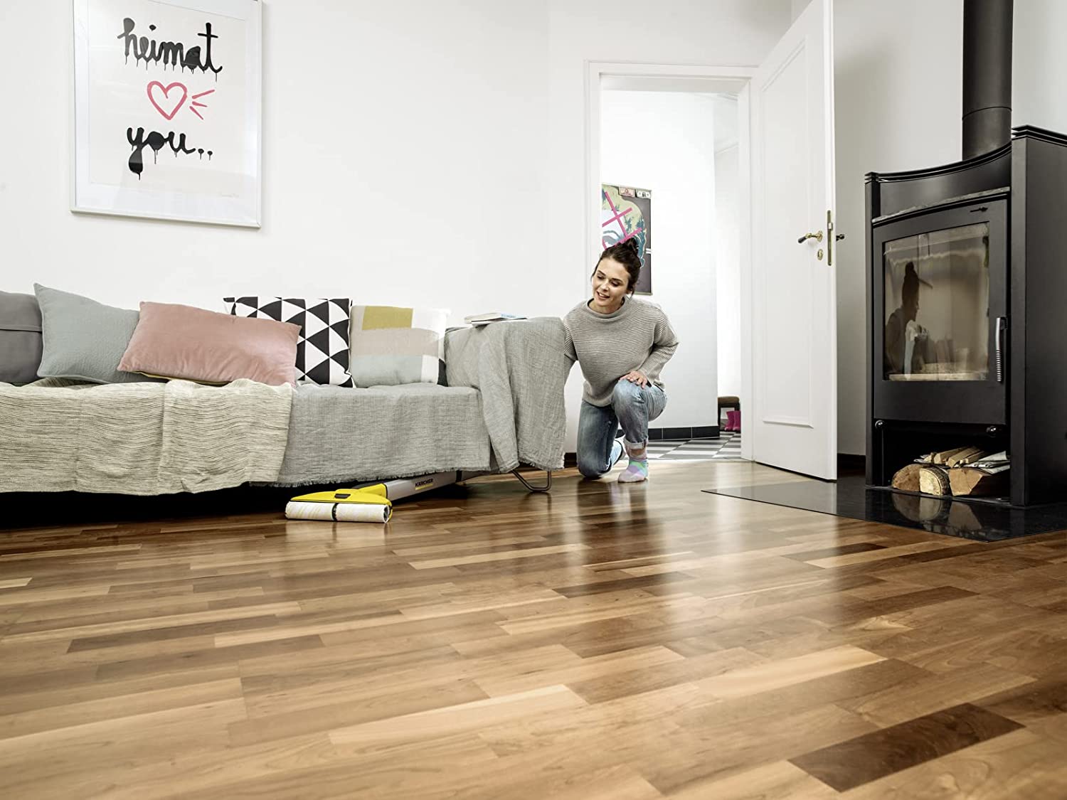 LAVASCIUGA PAVIMENTI KARCHER CORDLESS EWM 2  30,5 x 22,6 x 122 cm 2,4 Kg