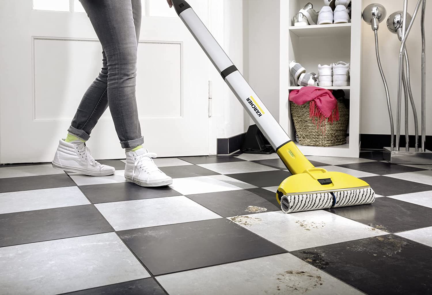 LAVASCIUGA PAVIMENTI KARCHER CORDLESS EWM 2  30,5 x 22,6 x 122 cm 2,4 Kg