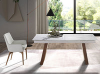 Sedia in ecopelle bianca