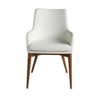 Sedia in ecopelle bianca