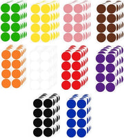 Etichette a punti rotondi 5cm - Codifica colore - Etichette per ufficio - Arte DIY - Classificazione - 10 diverse colori.