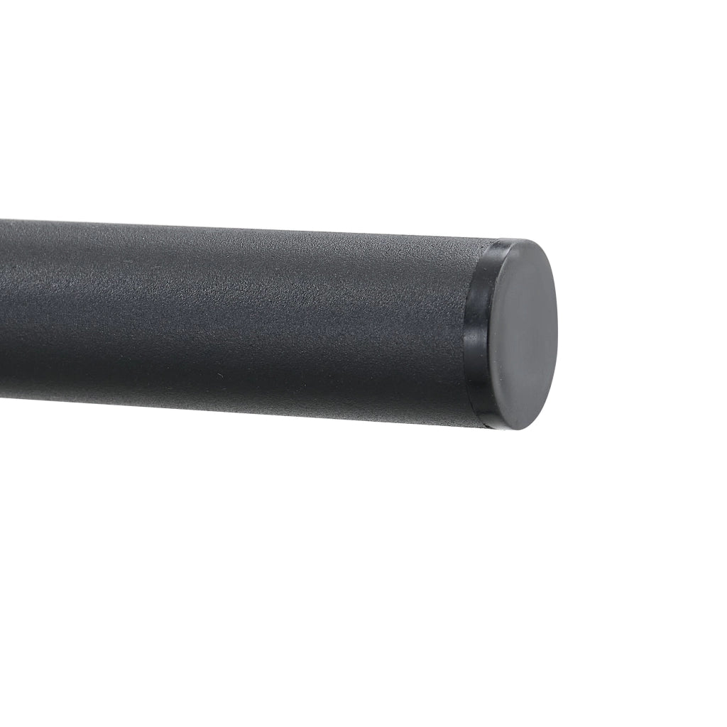 Tavolo da bar con doppio ripiano, effetto marmo bianco e struttura in metallo nero, per cucina e soggiorno, 60 × 89 cm