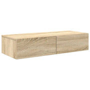 Scaffale a parete | Ripiano a parete | Mensola a parete con Cassetti Sonoma 80x33x17 cm in Truciolato