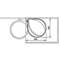 Hailo Pattumiera da Dispensa Compact-Box Taglia M 15 L Acciaio Inox 3555-101 415439