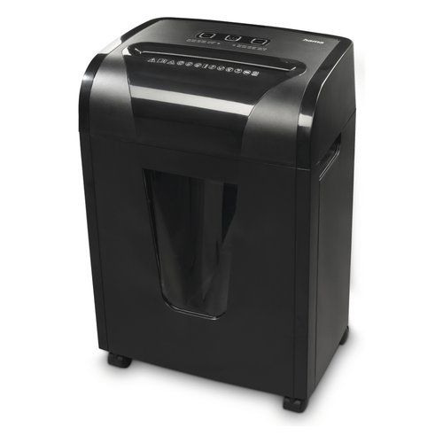 Hama premium m10 distruggi documenti taglio a frammenti 62 db 22 cm nero - 00050549
