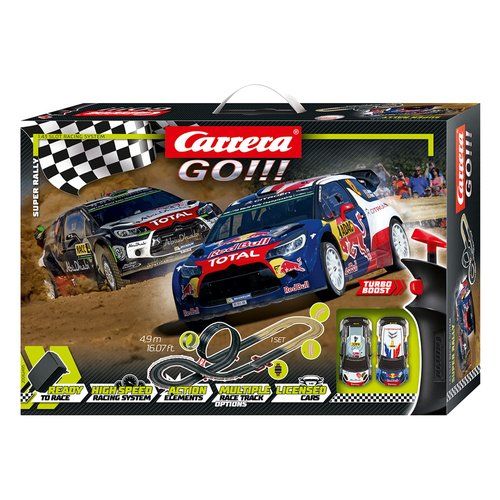 Super rally citroen ds3 wrc set pista carrera toys 20062495 go!!!