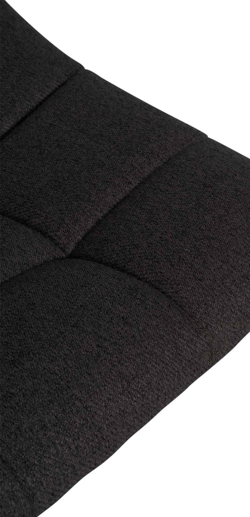 Set di 2 sgabelli da bar Jerry Fabric nero,nero