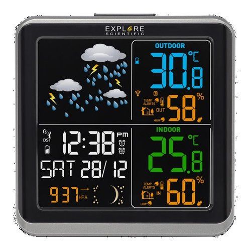 Stazione barometrica wsh4008c nero e silver - WSH 4008C