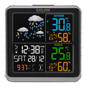 Stazione barometrica wsh4008c nero e silver - WSH 4008C