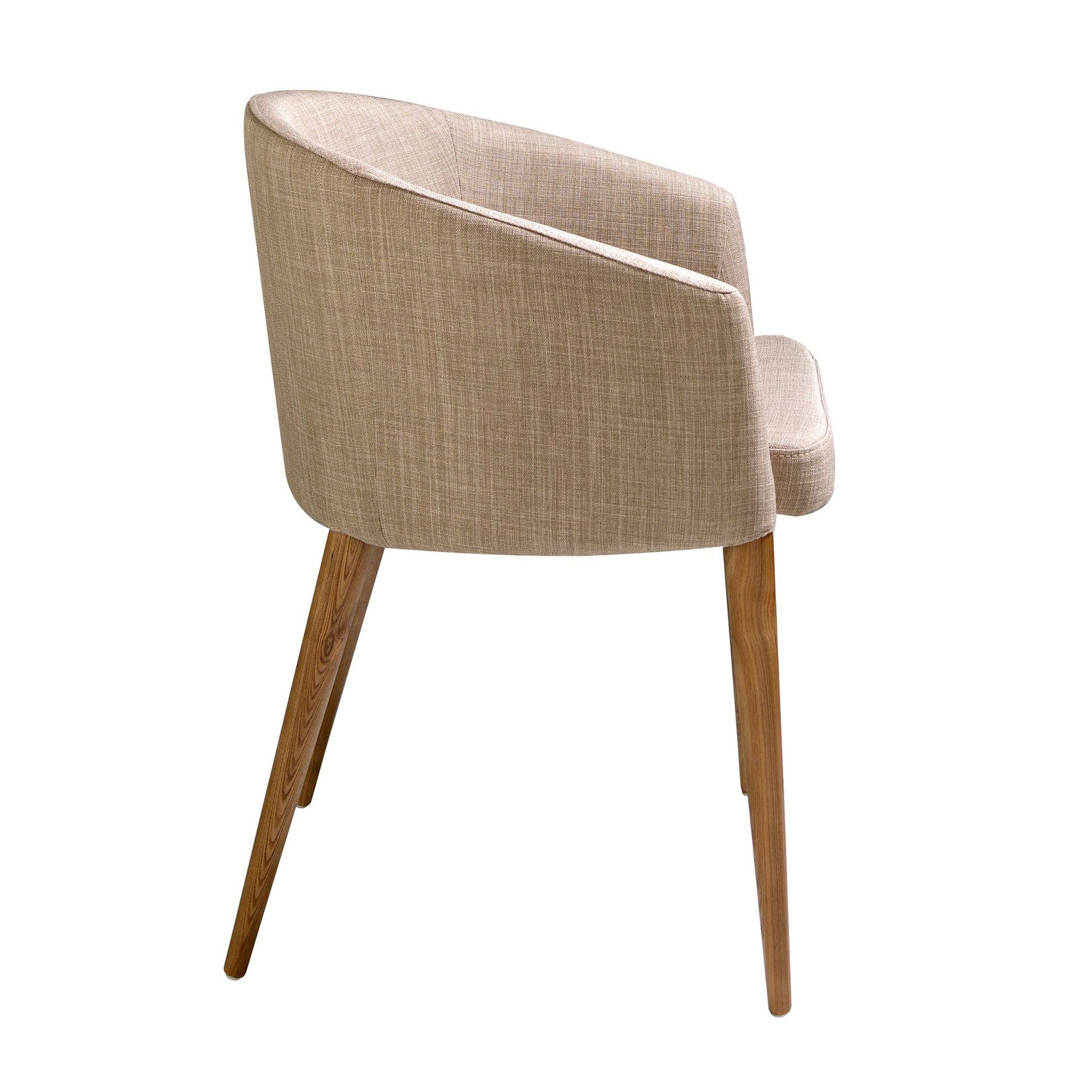 Sedia in tessuto beige