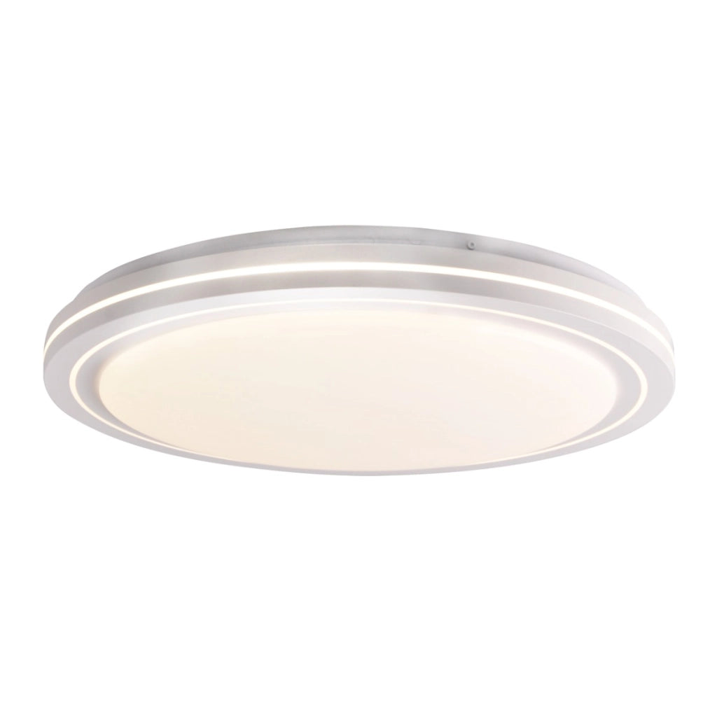 Plafoniera LED 72W 48cm tonda bianca telecomando IP44 Polux