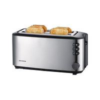 Severin toaster 4 slice stainless steel at 2509 (at2509) - 154499