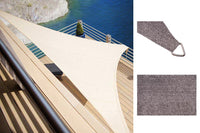 Tenda Vela Ombreggiante Parasole per Esterno Terrazze Giardino Formato: 5 x 5 x 5 m, Colore: Grigio