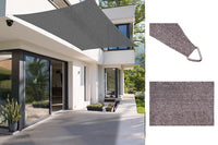 Tenda Vela Ombreggiante Parasole per Esterno Terrazze Giardino Colore: Grigio, Formato: 2 x 3 m