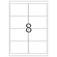 HERMA Etichette per Indirizzo Permanenti A4 99,1x67,7 100 Fogli Bianco 443771