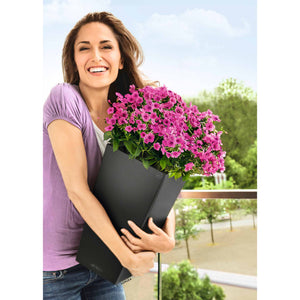 LECHUZA Fioriera Cubico Color 30 ALL-IN-ONE Ardesia 13138 421426