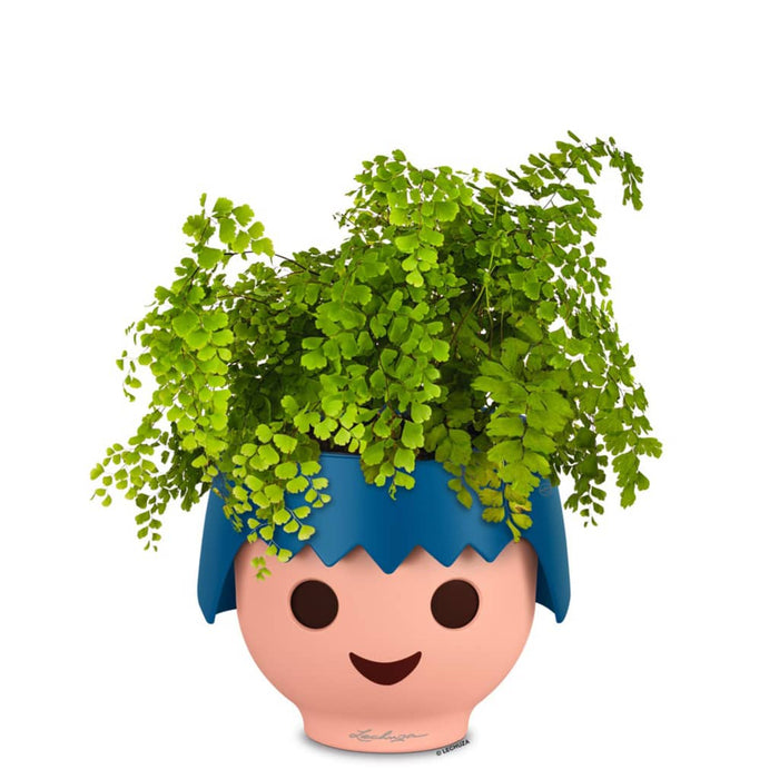 LECHUZA Fioriera da Tavolo OJO ALL-IN-ONE Blu Oceano