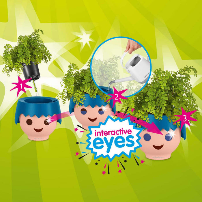 LECHUZA Fioriera da Tavolo OJO ALL-IN-ONE Blu Oceano