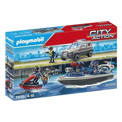 Costruzioni playmobil 71570 city action inseguimento della polizia in