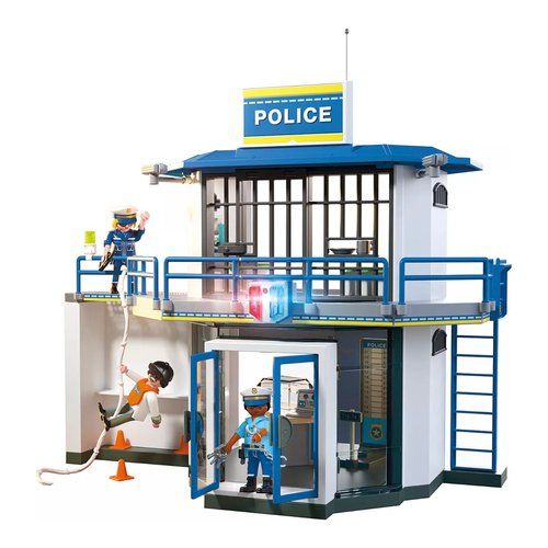 Costruzioni playmobil 71874 city action centrale di polizia:sala inves