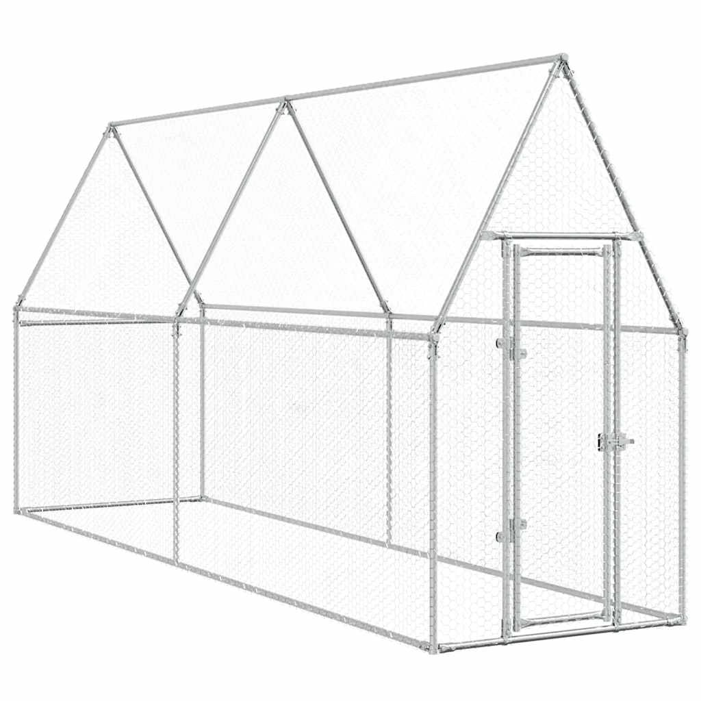 Pollaio Silver 400 x 100 x 190 cm acciaio zincato Silver 02_0041669