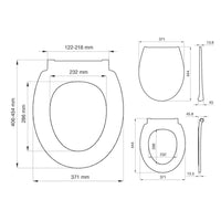 Tiger Copri water coperchio WC Pasadena Termoplastica bianco 250040646 406539
