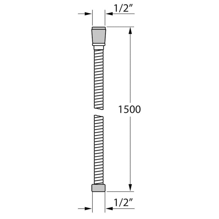 Tiger Tubo per Doccia Ultrahose 150 cm Cromo 436926