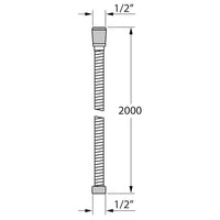 Tiger Tubo per Doccia Ultrahose 200 cm Cromo 436928