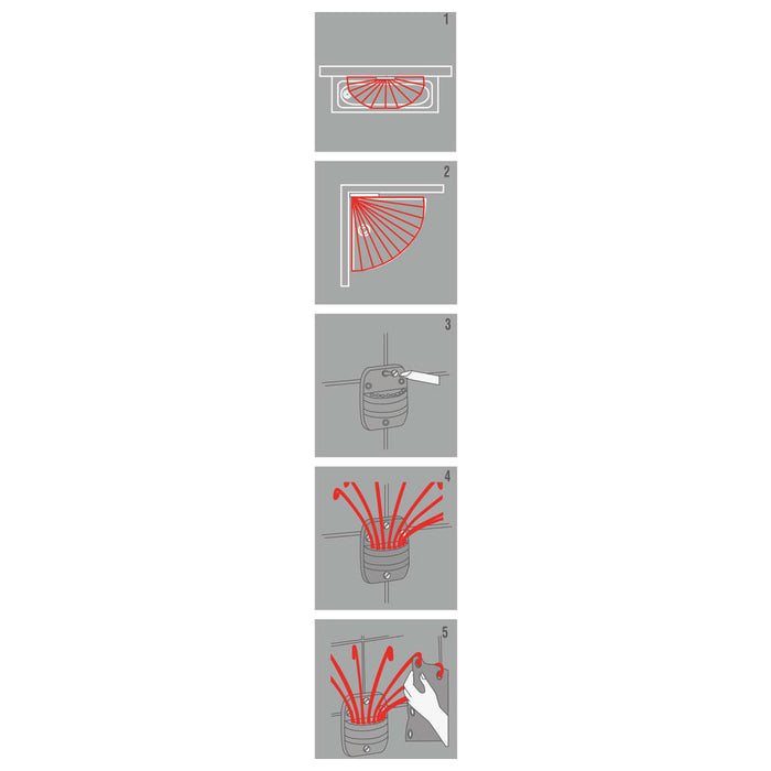Sealskin Barra per Tenda da Doccia a Ombrello 432040