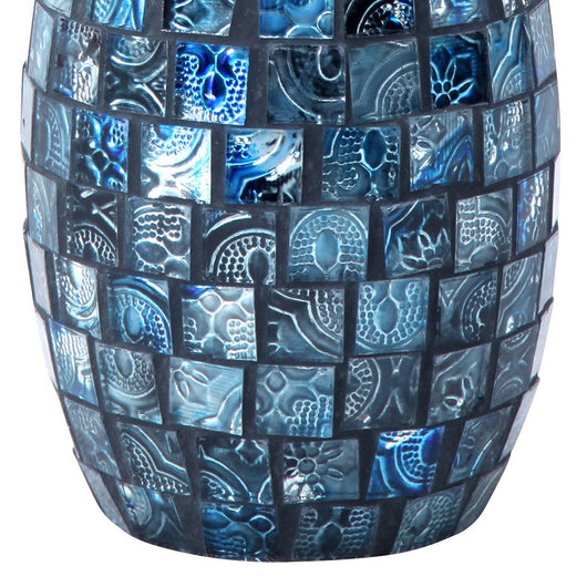 Dispenser serie crystal in vetro mosaico blu