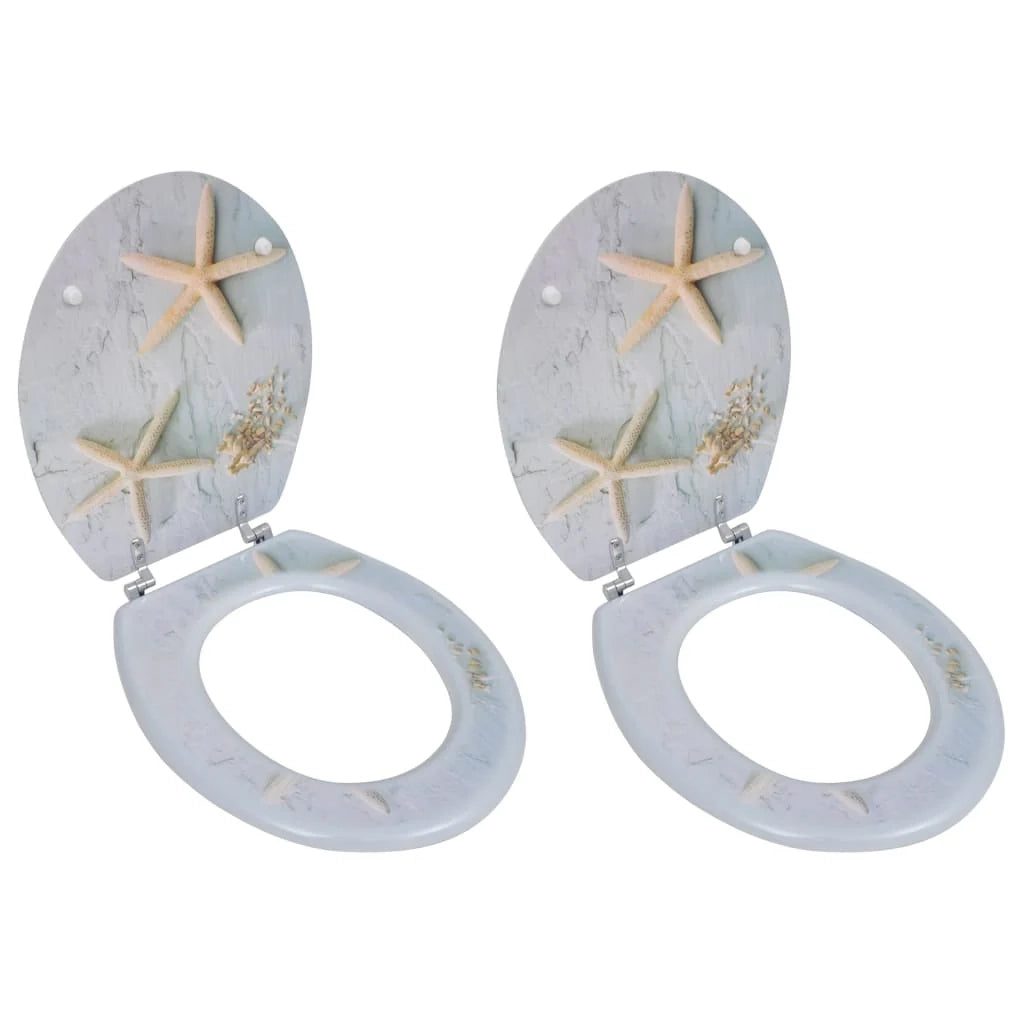 Set di due sedili per WC con coperchio in MDF design Stella Marina 02_0002948