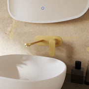 Miscelatore lavabo ad incasso oro spazzolato | Margot