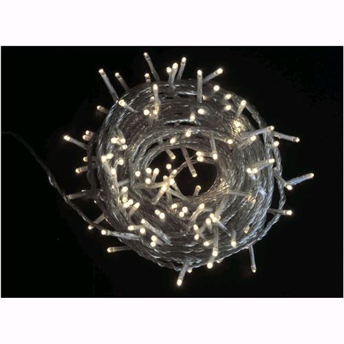 Serie Luci Natale 480 Led Bianco Ghiaccio 26 mt Filo Trasparente per Esterno D1996