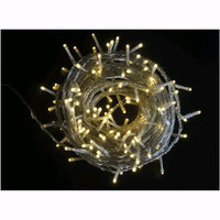 Serie Luci Natale 480 Led Luce Calda 26 mt Filo Trasparente Uso Esterno D1998
