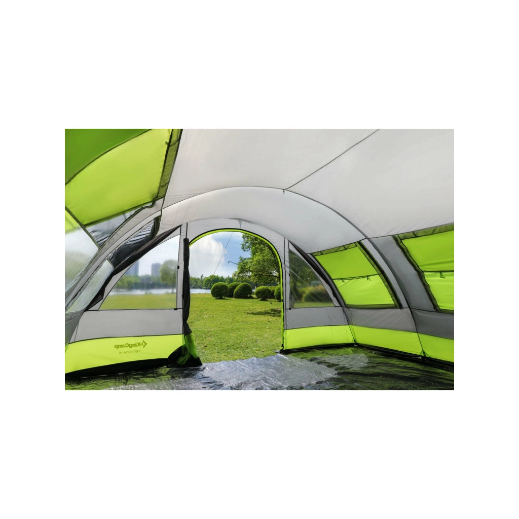 Tenda da campeggio familiare Venezia da 6 posti letto - Kingcamp - Dimensioni: 525 x 410 x 200 cm