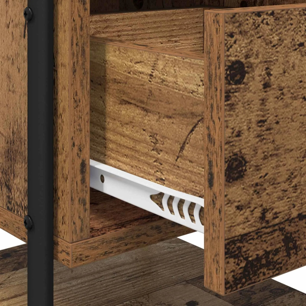 Armadio da Notte 2 pz Legno antico 35 x 36,5 x 47 cm 8007668