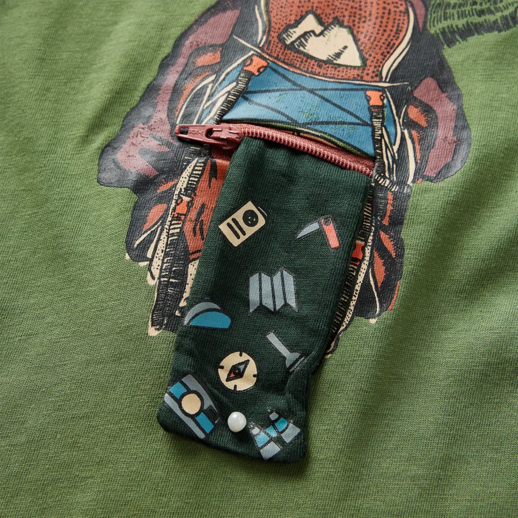 Maglietta da Bambino a Maniche Lunghe Cachi Chiaro 116 12761