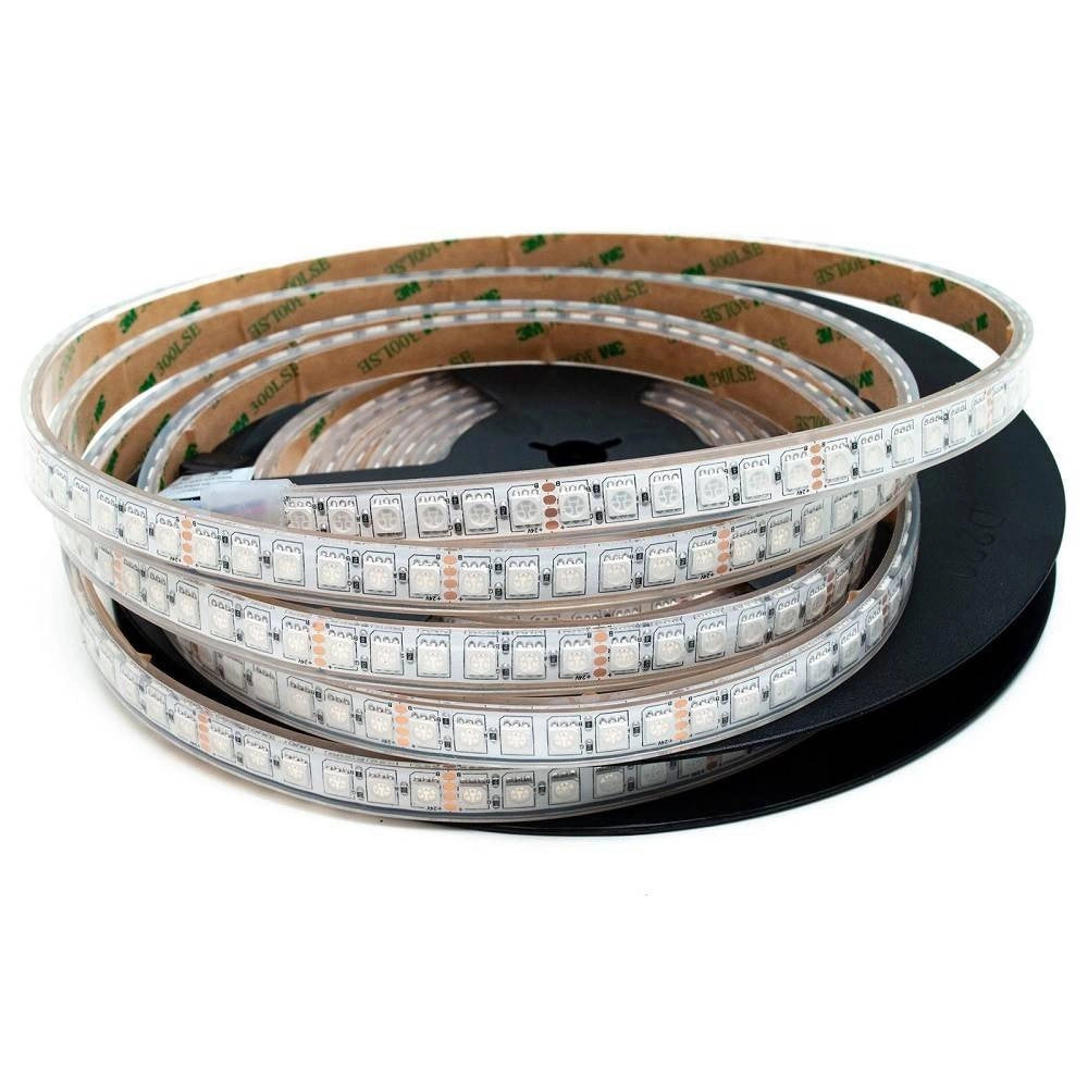 Trade Shop - Striscia 600led Impermeabile Ip68 Dimmerabile Luce Multicolore Rgb 75w 24v Esterni -