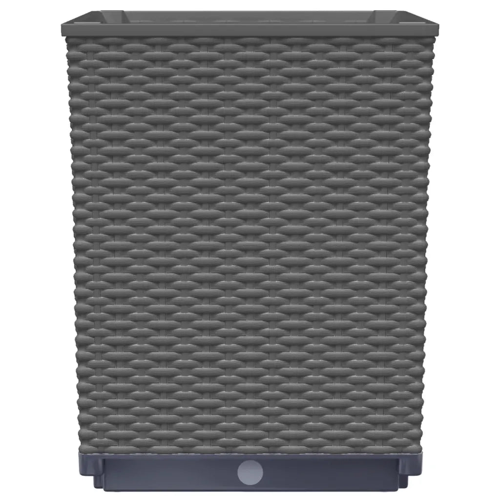 Fioriere 4 pz Nere 30x30x37 cm in Polipropilene 364187