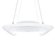 Trade Shop - Lampadario Lampada Disco Anello Tondo Luce Led Soffitto Sospensione Pendente Moderno -