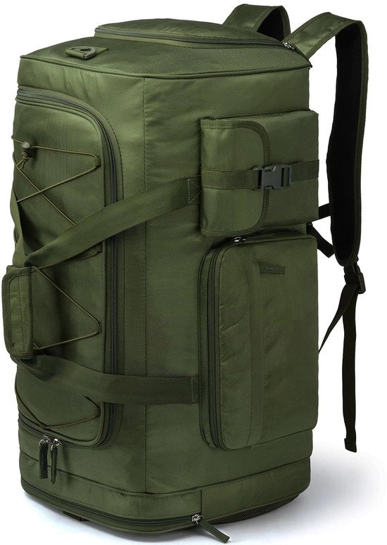 Borsa da viaggio per uomini - 75 litri - zaino per weekend con tasca per scarpe