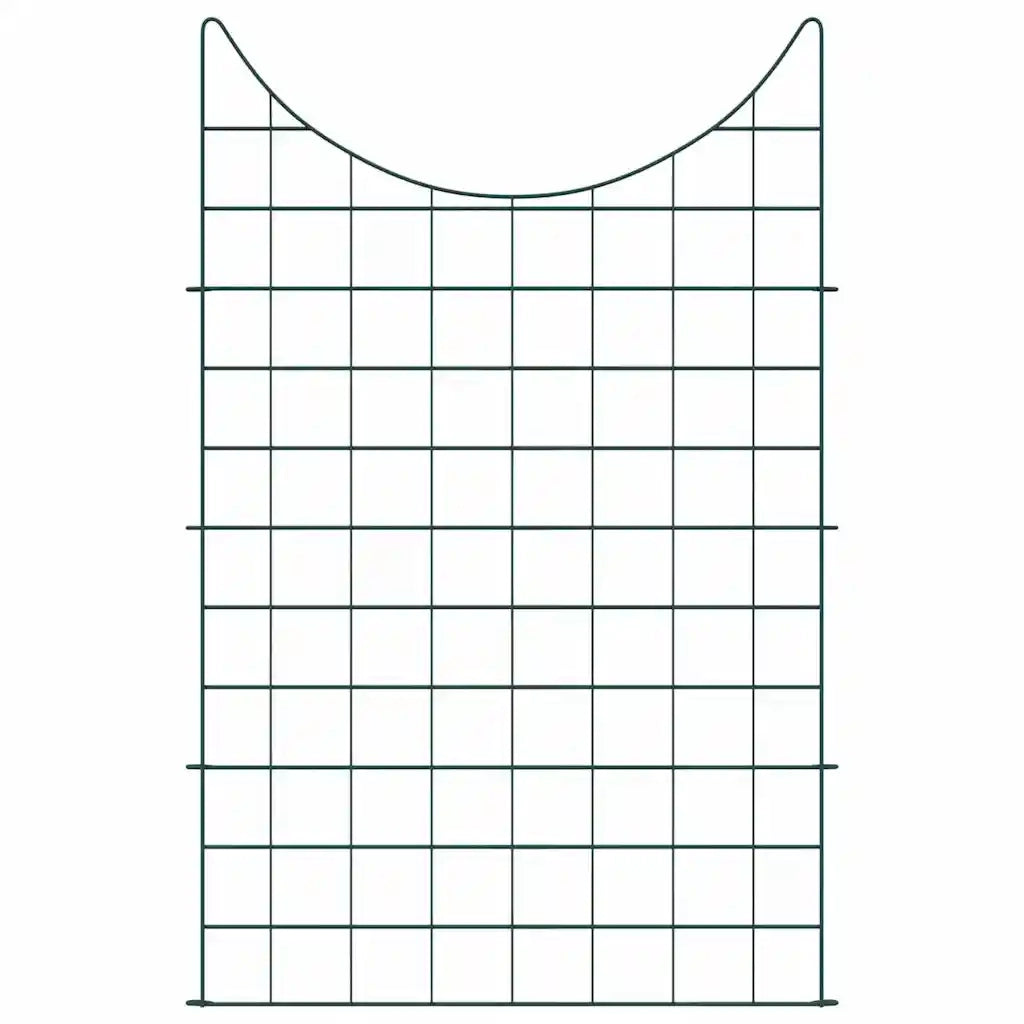 Set di Recinzione per Stagno 8 pcs Verde 50 x 80 cm Acciaio