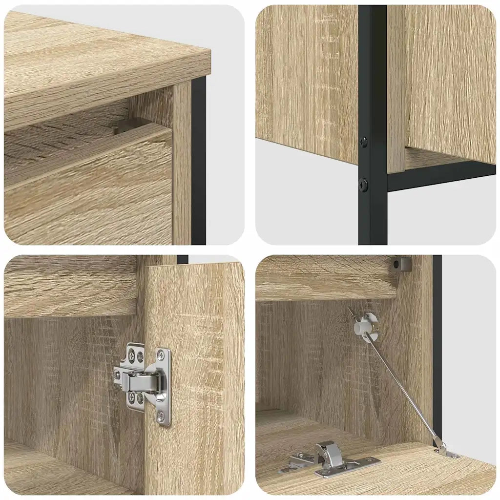 Set di mobili per il Bagno | Armadio da bagno con cassetto 3 pz Rovere Sonoma