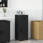 Mobile da Bagno con cassetto con porta Nero 30 x 35 x 80 cm 883325